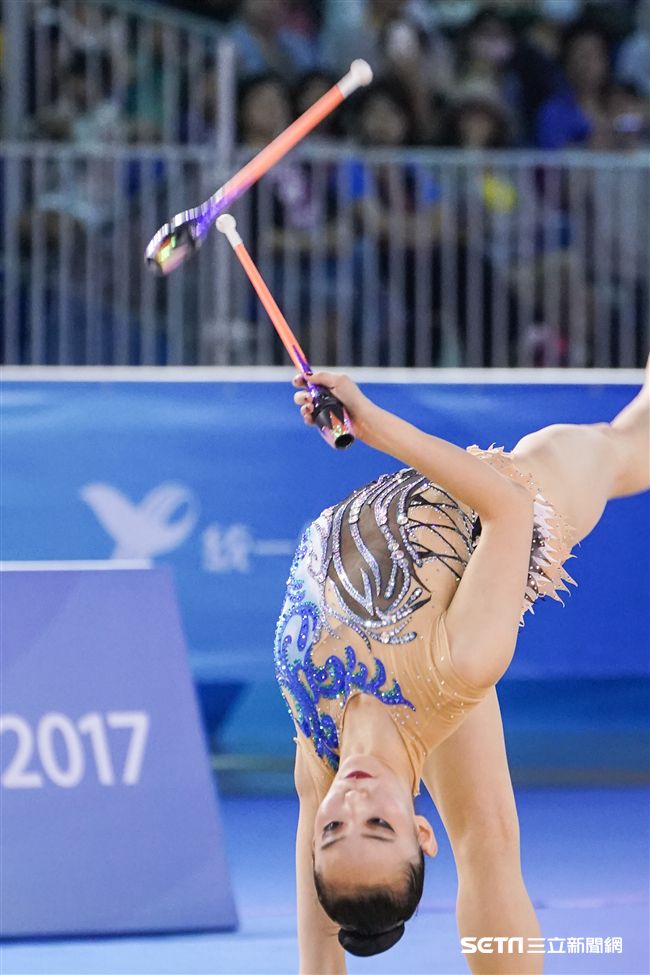 世大運韻律體操個人單項，各國好手展身手。（圖／記者林敬旻攝）