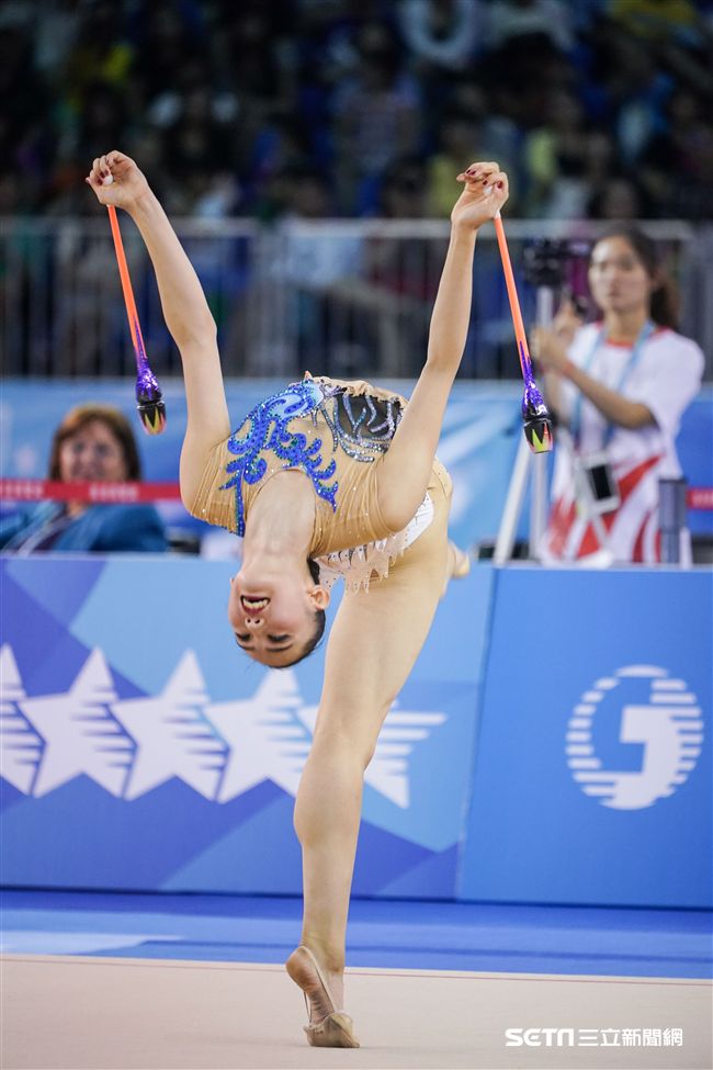 世大運韻律體操個人單項，各國好手展身手。（圖／記者林敬旻攝）