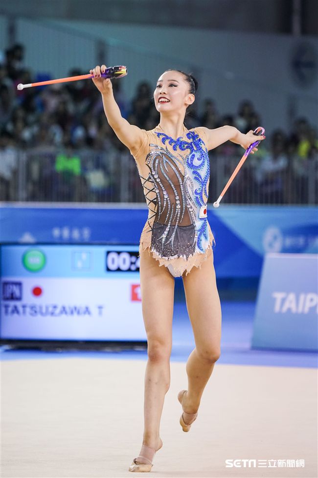 世大運韻律體操個人單項，各國好手展身手。（圖／記者林敬旻攝）