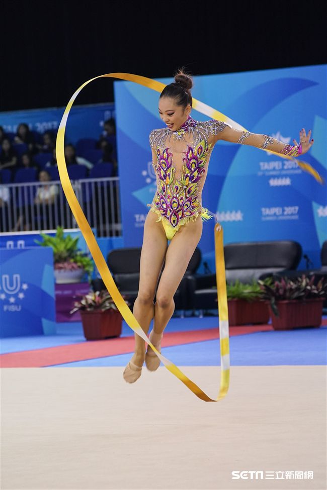 世大運韻律體操個人單項，各國好手展身手。（圖／記者林敬旻攝）