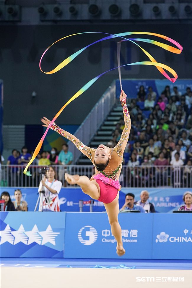 世大運韻律體操個人單項，各國好手展身手。（圖／記者林敬旻攝）