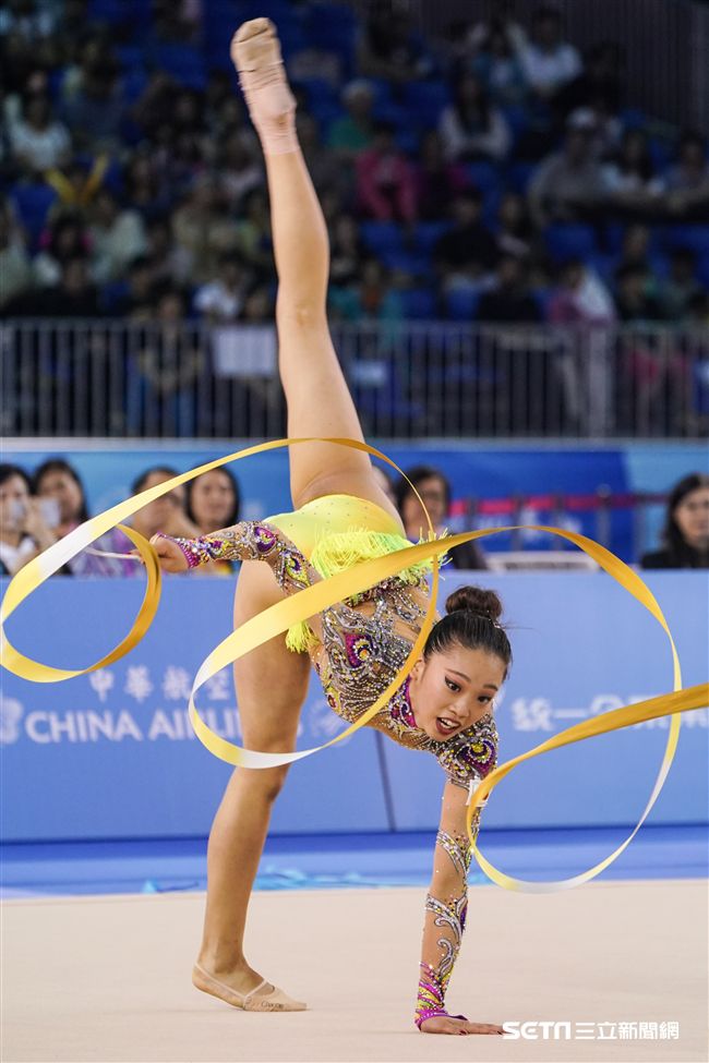 世大運韻律體操個人單項，各國好手展身手。（圖／記者林敬旻攝）