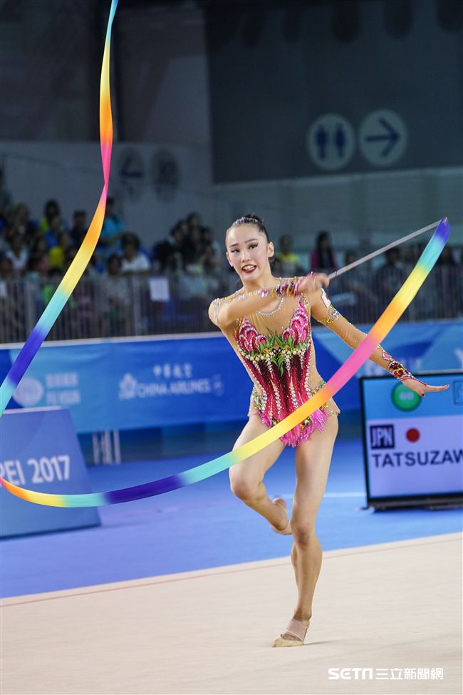世大運韻律體操個人單項，各國好手展身手。（圖／記者林敬旻攝）