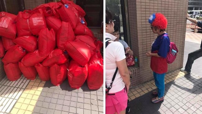 愛國嬤讚啦！3千國旗假髮送進世大運