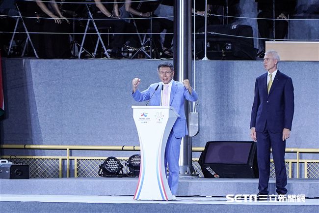 世大運閉幕典禮，市長柯文哲致詞　圖／記者林敬旻攝