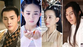 陳偉霆,趙麗穎,劉詩詩,靳東,醉玲瓏,花千骨,瑯琊榜（合成圖／翻攝自微博）