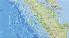 印度1日午夜至凌晨發生兩起地震。（圖／翻攝自美國地質調查所（USGS））