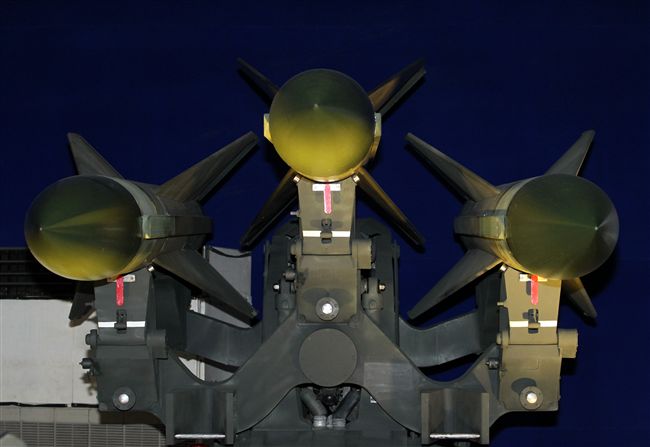 鷹式飛彈。（記者邱榮吉/攝影）