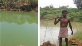 缺水...印度男獨力挖「村莊水庫」遭笑傻　一挖27年他辦到了！（圖／翻攝自LankaAnews YouTube）