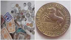 硬幣,馬克硬幣,500萬,面額,一戰,第一次世界大戰,通貨膨脹,通膨,貶值,貨幣,德國／polizei_nrw_k推特