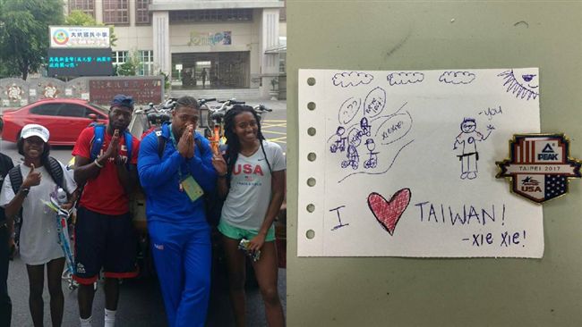 暖警相助！選手親寫卡片答謝：愛台灣