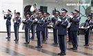 國軍106年慶祝93軍人節，空軍假台北忠孝復興站前廣場舉行，疾風快閃活動。（記者邱榮吉/攝影）