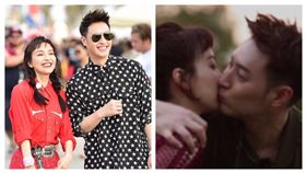 潘瑋柏,吳昕,接吻（合成圖／翻攝自微博）