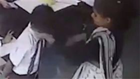 印度,體罰,簽到,耳光,巴掌,監視器,校長,解僱,家長,告誡,報案　圖／翻攝自每日郵報影片