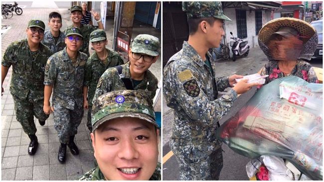 軍人節延續愛　這群國軍暖贈街友便當
