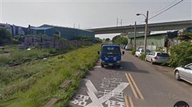 桃園市蘆竹區六福路、油管路一段路口的中油油管被挖破。（圖／翻攝Google Map）
