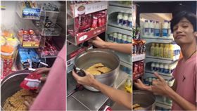  便利超商,泡麵,鍋子,大鍋,瓦斯,店家,宵夜,泰國　圖／翻攝自Yum Tok臉書　https://goo.gl/cf16f7