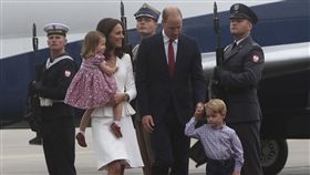 喬治王子、英國小王子、英國威廉王子、凱特王妃／（圖／美聯社／達志影像）