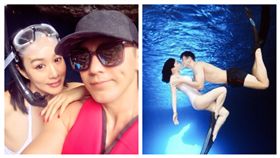 鍾麗緹,張倫碩（合成圖／翻攝自鍾麗緹、張倫碩微博）