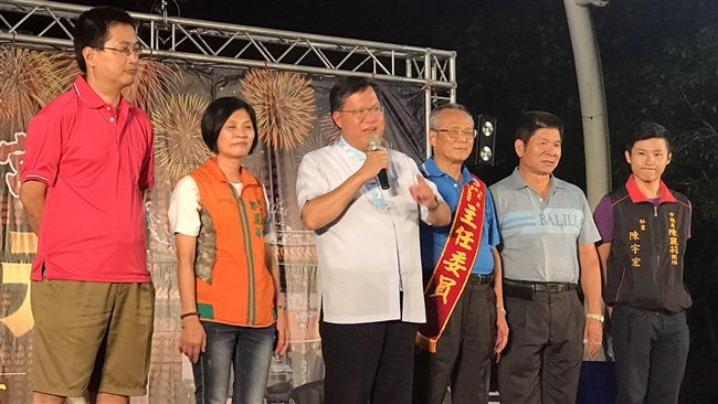 五福宮中元祭　鄭文燦放水燈祈福