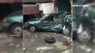 貨車煞車失靈連環撞　轎車遭壓成肉餅