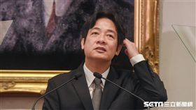 行政院長林全因為階段性任務完成提出辭呈，總統蔡英文5日親自舉行記者會，宣布新任行政院長由台南市長賴清德接任。  圖／記者林敬旻攝