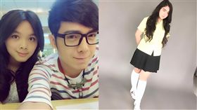 小炳,女兒央央（合成圖／翻攝自小炳臉書）