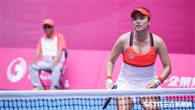 16:9
0827世大運網球女雙台灣選手詹詠然。 圖／記者林敬旻攝