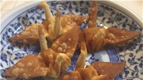 燒賣皮,餡料,紙鶴,創意　圖／翻攝自推特