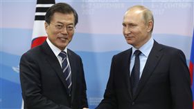 普丁,文在寅,（圖／美聯社／達志影像）