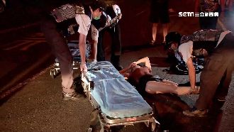 女疑酒醉闖紅燈遭撞　小腿扭曲變形