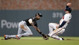 Ender Inciarte盜壘。（圖／美聯社／達志影像）