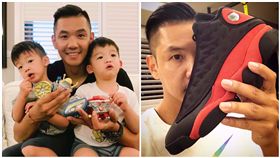 黑人,陳建州,飛飛,翔翔,雙胞胎,球鞋/臉書