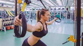TRX、健身、運動、減肥／達志影像／美聯社