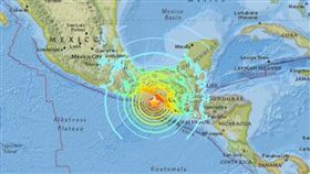 墨西哥強震　圖／翻攝自美國地質調查所網站earthquake.usgs.gov