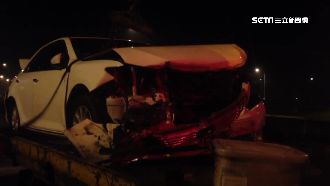 疑疲勞恍神　駕駛自撞殃及3車連環撞