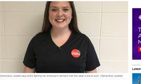 ▲女子不滿被要求穿胸罩上班。（圖／翻攝自CBC）
http://www.cbc.ca/news/business/east-side-mario-s-bra-dress-code-work-1.4277827