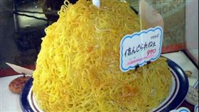 日本炒麵店巨型炒麵（圖／翻攝自推特）