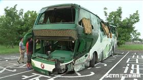 國道一號北上348公里岡山交流道阿羅哈客運車禍