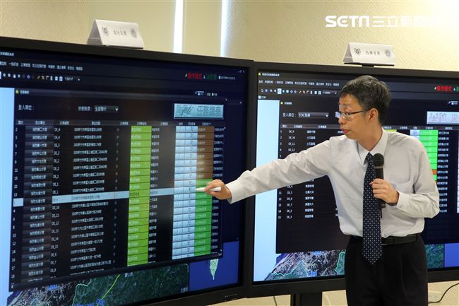 國家中山科學研究院-智慧防救災決策輔助系統，國防科技轉化再運用，災害防救智慧好幫手。（記者邱榮吉/攝影）