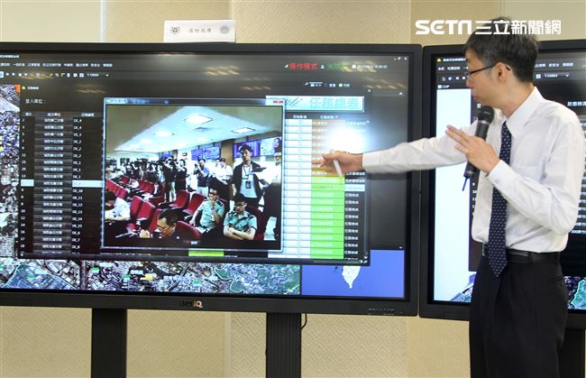 國家中山科學研究院-智慧防救災決策輔助系統，國防科技轉化再運用，災害防救智慧好幫手。（記者邱榮吉/攝影）
