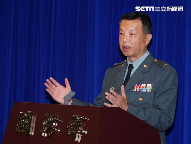 國防部發言人陳中吉少將。（記者邱榮吉/攝影）