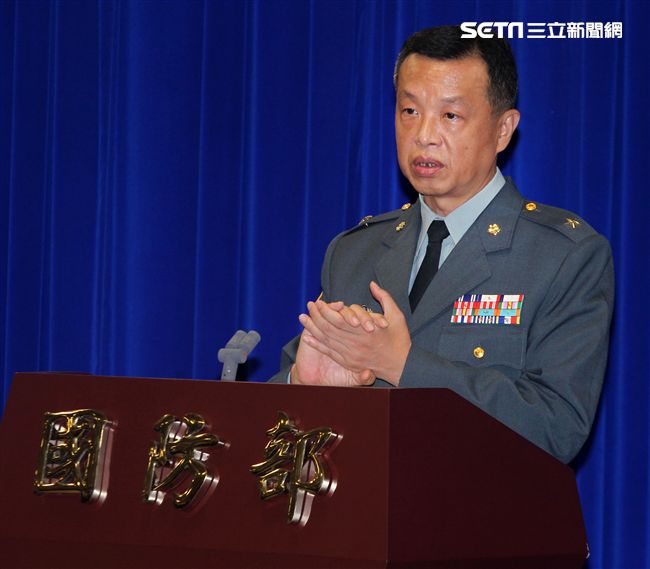 國防部發言人陳中吉少將。（記者邱榮吉/攝影）