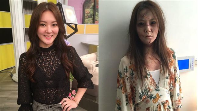 楊雅筑挑戰鬼片　鬼妝被嘲最萌女鬼