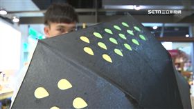 傘面遇水「七彩漸層」！魔術系雨具防颱最炫（颱風,下雨,大雨,防颱,淋濕,變色傘,雨傘）