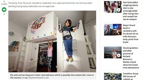 房間,兒童房,攀岩,改造,球框,籃球,Natasha Rojas,Antonio Matus 圖／翻攝自鏡報