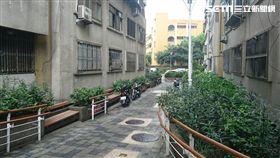 王姓獨居老婦因付不出房租，數月前搬離租屋處，未料她竟重回原址跳樓輕生（楊忠翰攝）