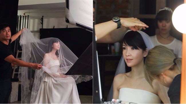 周慧敏披白紗入鏡　絕美模樣美翻眾人