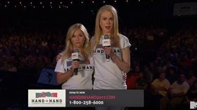 好萊塢巨星當接線生 颶風賑災募4億
妮可基嫚，瑞絲薇斯朋，圖／翻攝自MTV YouTube