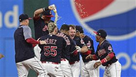 印地安人再見安打，拿下22連勝。（圖／美聯社／達志影像）